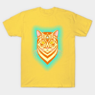 Abstract cat head. T-Shirt